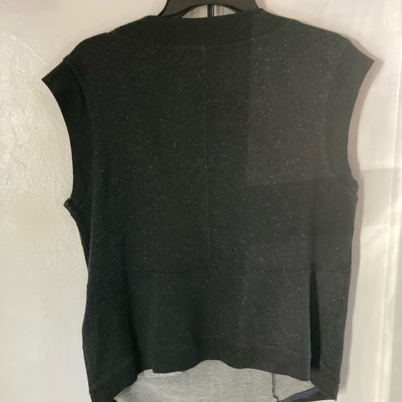 Marc By Marc Jacobs women’s gray shimmer 3/4 button down pull over vest NWOT - Picture 12 of 16